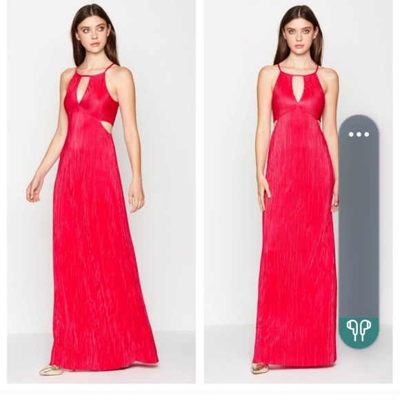 BCBGeneration Dresses & Skirts - BCBGeneration SHIRRED CUTOUT gorgeous MAXI DRESS